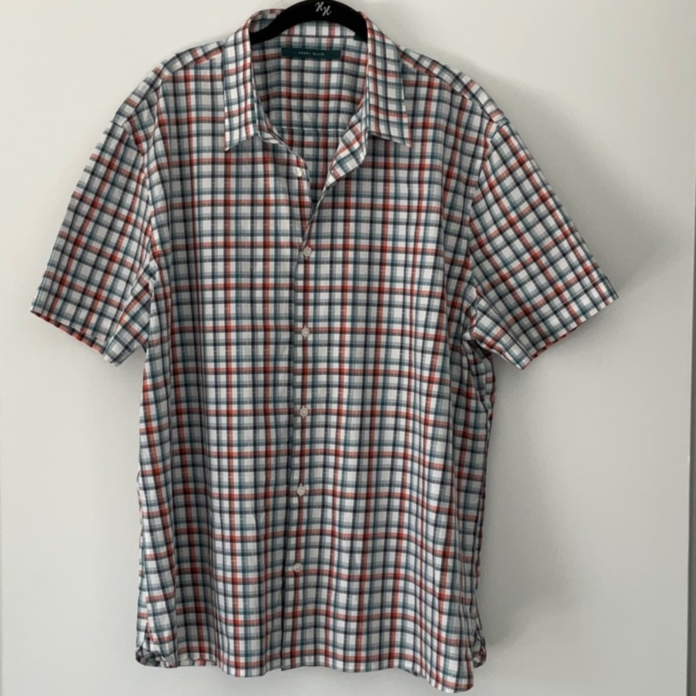 Perry Ellis Men’s Short Sleeve Button Down Shirt - Size XXL